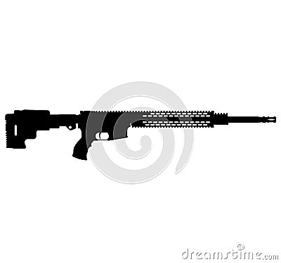 USA United States Army, United States Armed Forces, Marine Corps, Police fully automatic machine gun AR-15 rifle American Tactical Stock Photo