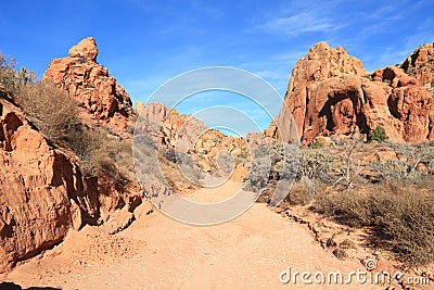 USA, Utah/Arizona: Arroyo in the Paria Canyon Wilderness Stock Photo