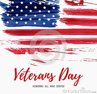 USA Veterans day Vector Illustration