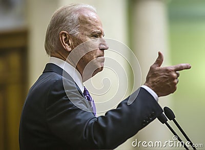 USA vice president Joseph Biden in Verkhovna Rada of Ukraine Editorial Stock Photo