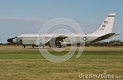 USAF Boeing RC-135V 63-9792 CN 18706 LN C2301` Rivet joint` . Editorial Stock Photo