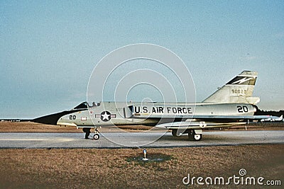 USAF Convair F-106A 59-0020 CN 8-24-149 of the Florida Air National Guard Editorial Stock Photo