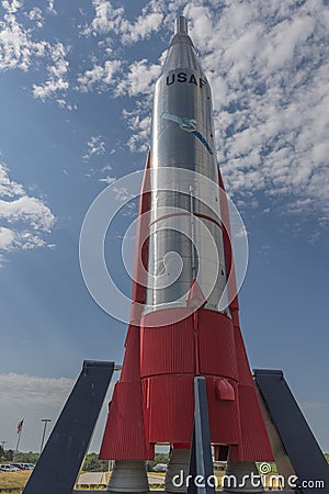 USAF Convair SM-65 Atlas ICBM Strategic Air Command Editorial Stock Photo