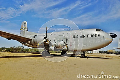 USAF Douglas C-124C CN 43913 . Taken at Pima County Air Museum Editorial Stock Photo