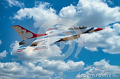 USAF Thunderbird #6 Editorial Stock Photo