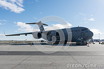 USAF United States Air Force Boeing C-17A Globemaster III Editorial Stock Photo