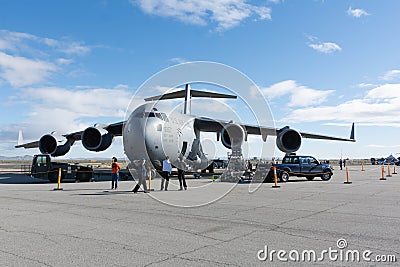 USAF United States Air Force Boeing C-17A Globemaster III Editorial Stock Photo