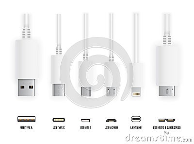 USB all type Vector Illustration