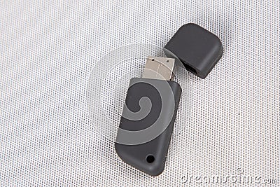 Usb black flash drive computer device technology Stock Photo