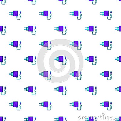 USB cable for electronic cigarette pattern Vector Illustration