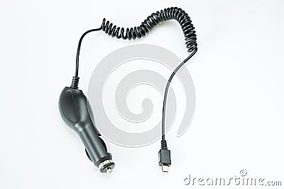 USB car cable Stock Photo