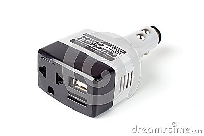 USB car charger Stock Photo