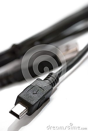 USB Data Cable Stock Photo