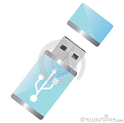 USB Flash drive Vector Illustration