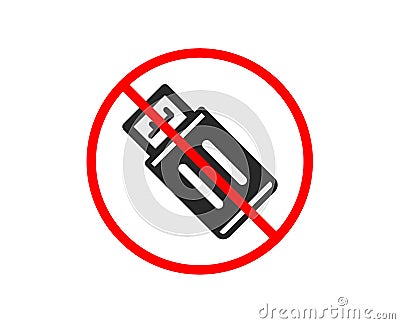 USB flash drive icon. Memory stick sign. Vector Vector Illustration