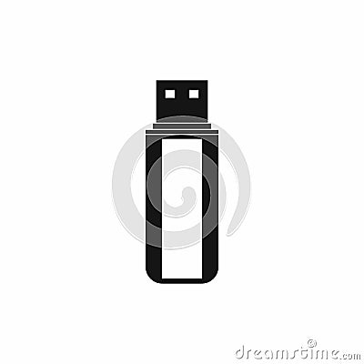 USB flash drive icon, simple style Vector Illustration