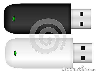 USB flash drive Vector Illustration