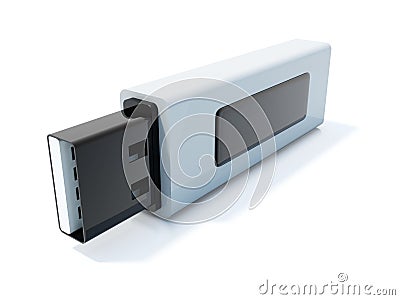 USB flash icon Stock Photo