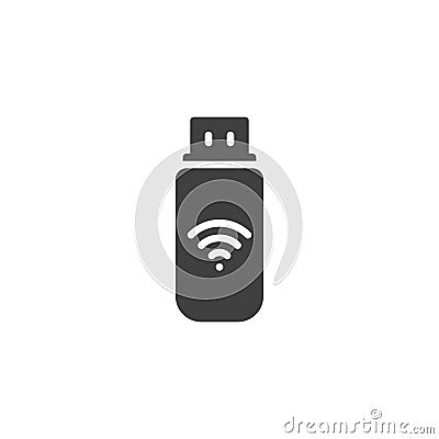 USB modem vector icon Vector Illustration