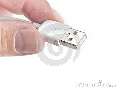 Usb plug Stock Photo