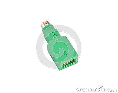USB to PS2 adapter Stock Photo