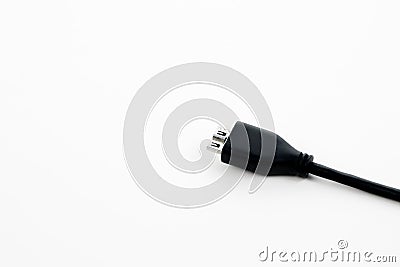 Usb type b isolated on white background Stock Photo