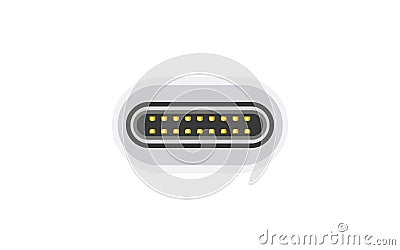 USB type-C cable Vector Illustration