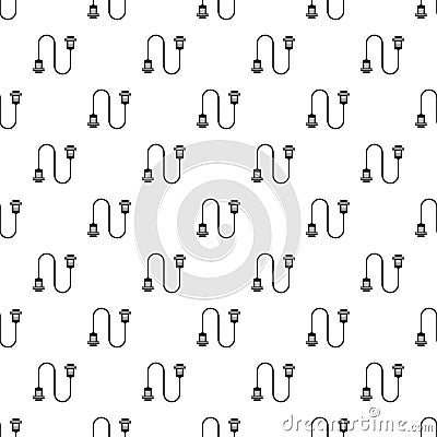 USB wire pattern, simple style Vector Illustration