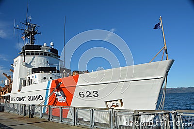 US Coast Guard Cutter Steadfast in Astoria, Oregon Editorial Stock Photo