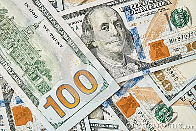 USD dollar bills background Stock Photo