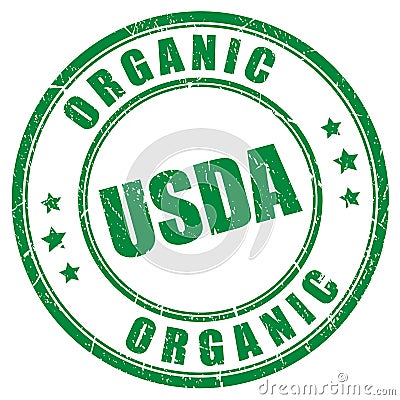 Usda organic stamp Vector Illustration