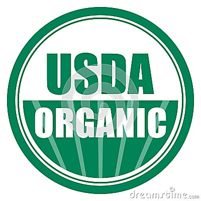 Usda organic icon Vector Illustration