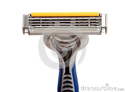 Use disposable shaving machine Stock Photo