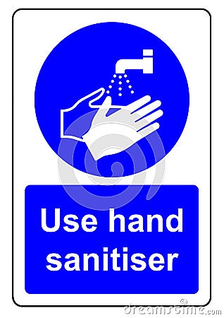 Use hand sanitiser Vector Illustration