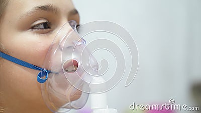 inhaler inhaling mask teen face