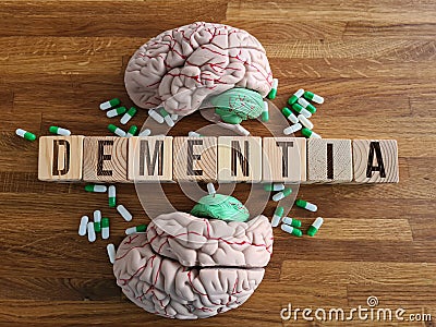 Use of nootropics to improve memory and nerve function and dementia Stock Photo