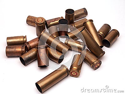 Used ammunition Stock Photo