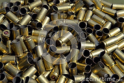 Used ammunition Stock Photo