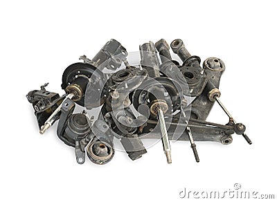 Used auto parts Stock Photo