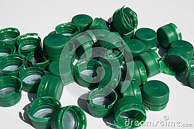 Used bottle caps Stock Photo