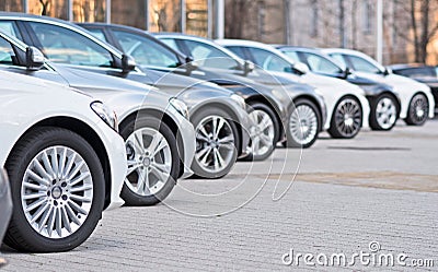 Used cars for sale Stock Photo