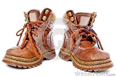 Used children shoes Stock Photo