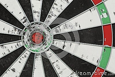 used dart board Stock Photo