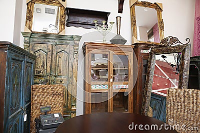 Used Furniture Store Stock Photo