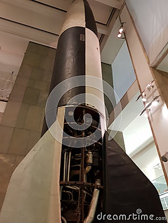 V2 flying bomb Editorial Stock Photo