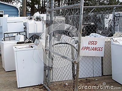 Used Home Appliances Stock Photo
