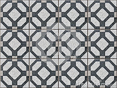 Tile ceramic with seamless and geometric shapes. Stock Photo