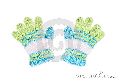 Used knitted glove Stock Photo