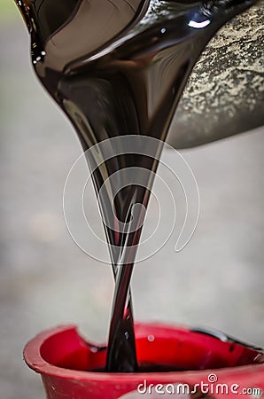 Used motor oil Stock Photo