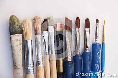painting brushes Stock Photo